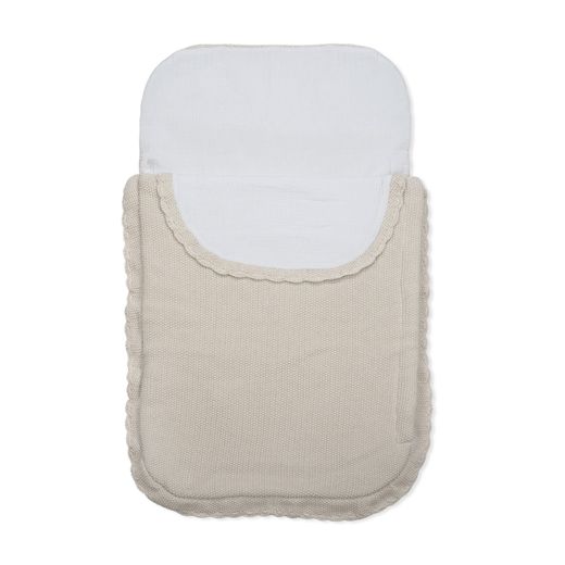 Saco cuco tricot beige Pasito a Pasito