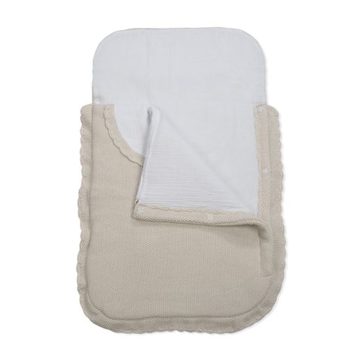 Saco cuco tricot beige Pasito a Pasito