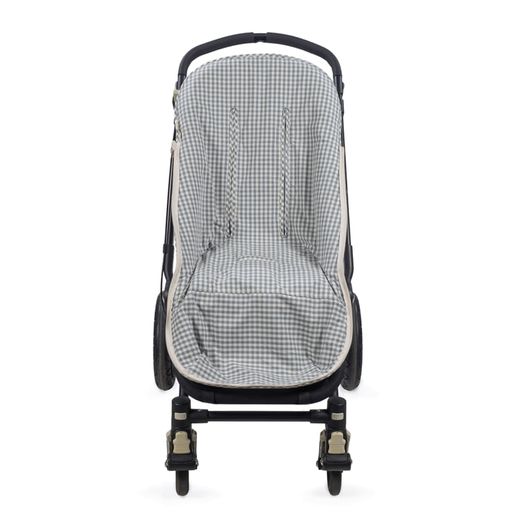 Saco silla entretiempo Praliné Vichy/Rayas Matcha Tog 2,5 de Walking Mum