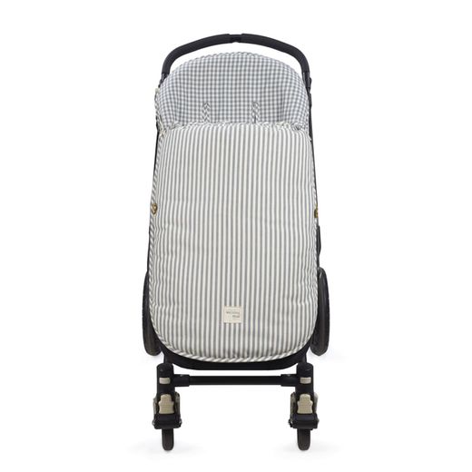 Saco silla entretiempo Praliné Vichy/Rayas Matcha Tog 2,5 de Walking Mum