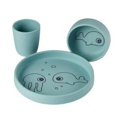 Set de alimentación de silicona sea friend de Done By Deer