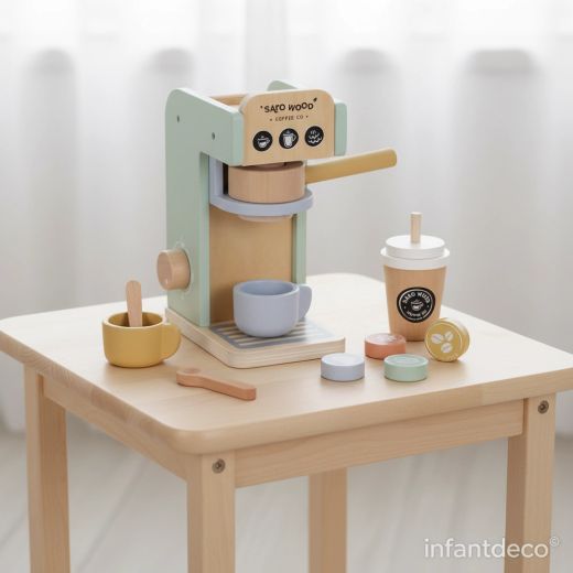 Set de cafetera de madera de Saro