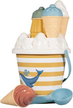 Cubo de playa con moldes de helado de Little Dutch Ocean Dreams