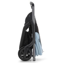 Silla de paseo Bugaboo Dragonfly base grafito/negro medianoche con capota azul horizonte