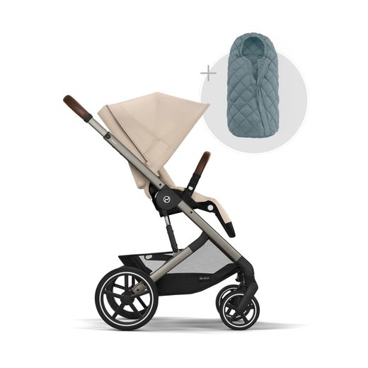 Silla de paseo Cybex Balios S Lux con saco cubrepiés Snnoga de regalo