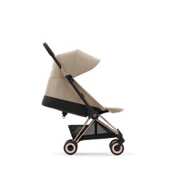 Silla de paseo Cybex Coya chasis rosegold-Cozy Beige + adaptadores de grupo 0 + Cloud T Plus Cozy Beige