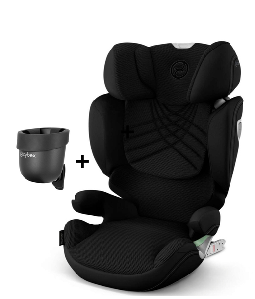 Solution T i-Fix Plus Sepia Black de Cybex  + Portavasos