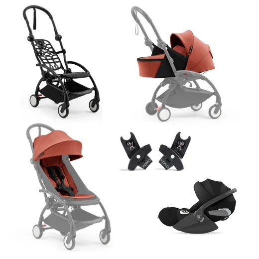 Stokke Yoyo 5 con pack recién nacido y Cybex Cloud T y color pack 6+
