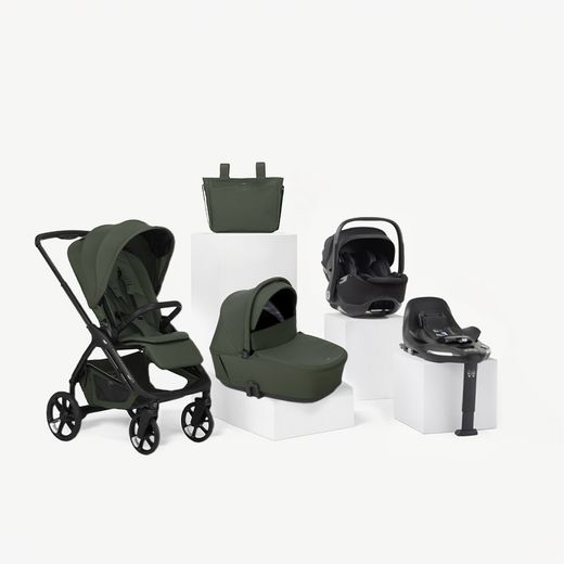 Trío Jané Keep 2 + capazo Sleep + silla de coche Kombibaby (40-87 cm) y base isofix