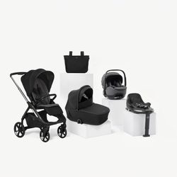 Trío Jané Keep 2 + capazo Sleep + silla de coche Kombibaby (40-87 cm) y base isofix