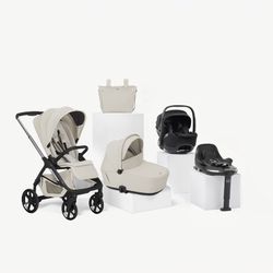 Trío Jané Keep 2 + capazo Sleep + silla de coche Kombibaby (40-87 cm) y base isofix