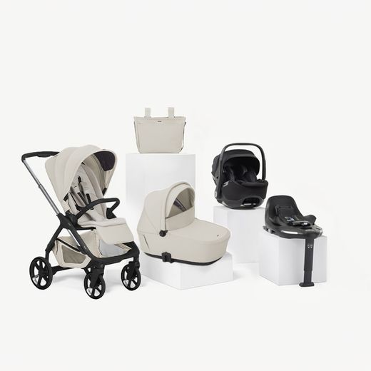 Trío Jané Keep 2 + capazo Sleep + silla de coche Kombibaby (40-87 cm) y base isofix