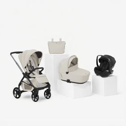 Trío Jané Keep 2 + capazo Sleep + silla de coche Kombibaby Matt Black (40-87 cm)