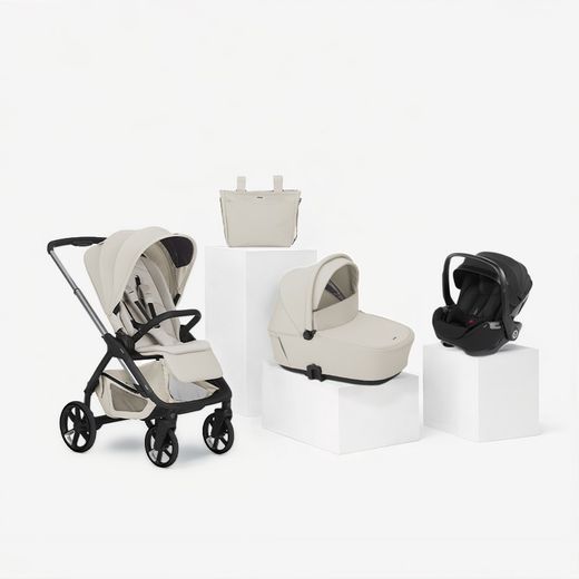 Trío Jané Keep 2 + capazo Sleep + silla de coche Kombibaby Matt Black (40-87 cm)