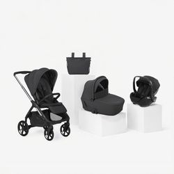 Trío Jané Keep 2 + capazo Sleep + silla de coche Kombibaby Matt Black (40-87 cm)