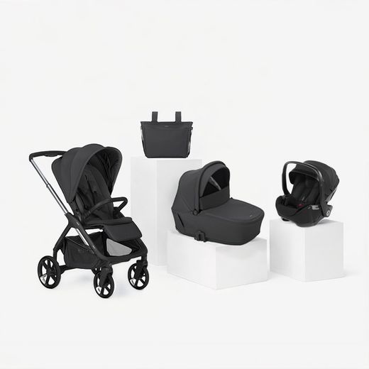 Trío Jané Keep 2 + capazo Sleep + silla de coche Kombibaby Matt Black (40-87 cm)