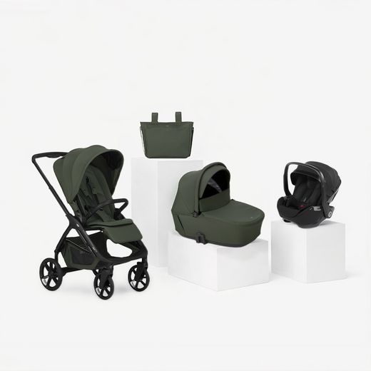 Trío Jané Keep 2 + capazo Sleep + silla de coche Kombibaby Matt Black (40-87 cm)