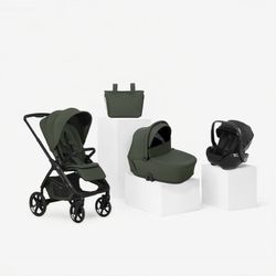 Trío Jané Keep 2 + capazo Sleep + silla de coche Kombibaby Matt Black (40-87 cm)