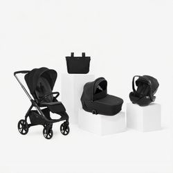 Trío Jané Keep 2 + capazo Sleep + silla de coche Kombibaby Matt Black (40-87 cm)
