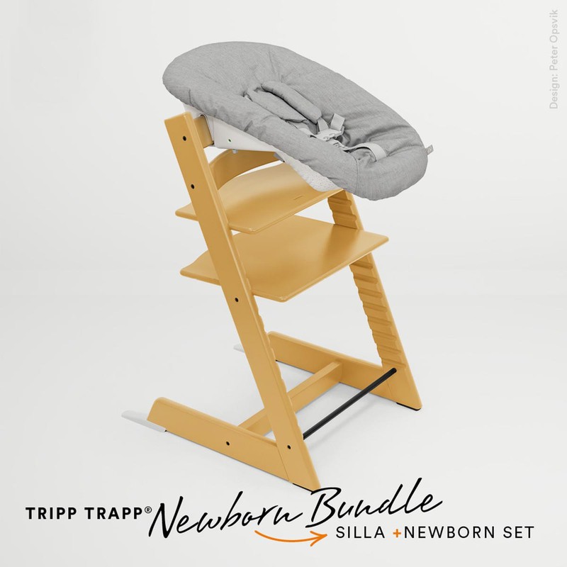 Trona Tripp Trapp + Babyset + Bandeja Blanco de Stokke — LAS4LUNAS