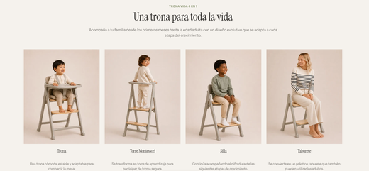 Trona evolutiva 3 en 1 Vida