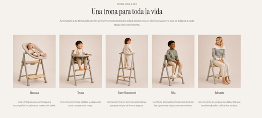 Trona evolutiva 4 en 1 Vida de onna