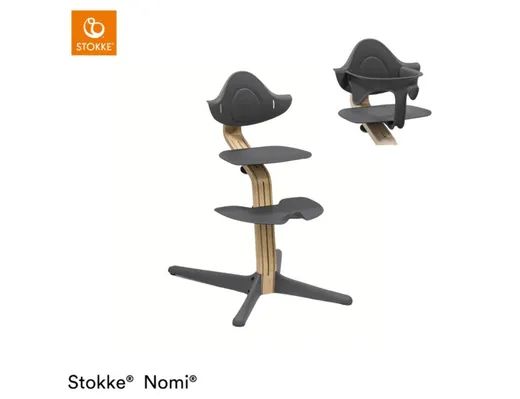 Trona Stokke Nomi estructura Natural BabySet Antracita