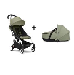 YOYO 3 silla de paseo + basinet de Stokke chasis blanco