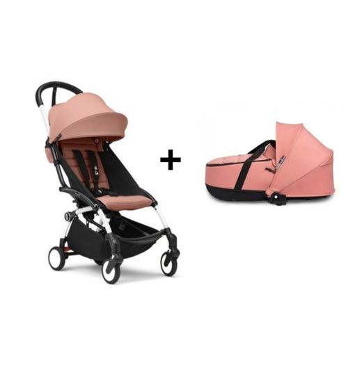 YOYO 3 silla de paseo + basinet de Stokke chasis negro
