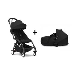 YOYO 3 silla de paseo + basinet de Stokke chasis negro