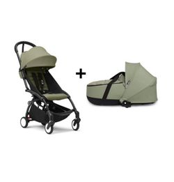 YOYO 3 silla de paseo + basinet de Stokke chasis negro