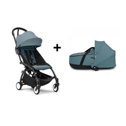 YOYO 3 silla de paseo + basinet de Stokke chasis negro