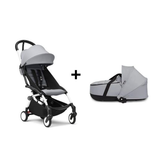 YOYO 3 silla de paseo + basinet de Stokke chasis negro