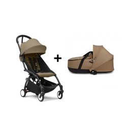 YOYO 3 silla de paseo + basinet de Stokke chasis negro