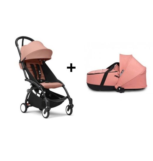 YOYO 3 silla de paseo + basinet de Stokke chasis negro