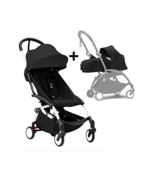 YOYO 3 silla de paseo + pack recién nacido 0+ de Stokke chasis blanco