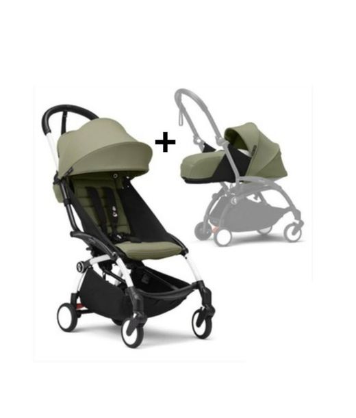 YOYO 3 silla de paseo + pack recién nacido 0+ de Stokke chasis blanco