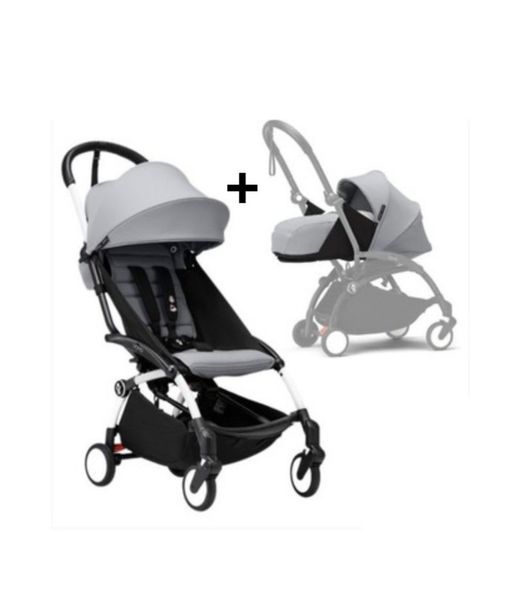 YOYO 3 silla de paseo + pack recién nacido 0+ de Stokke chasis blanco