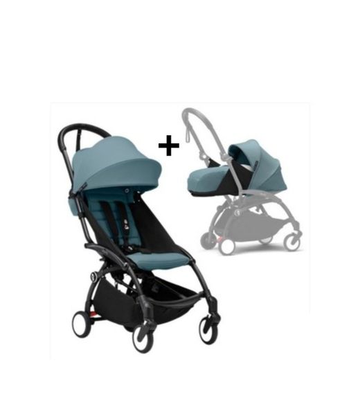 YOYO 3 silla de paseo + pack recién nacido 0+ de Stokke chasis negro