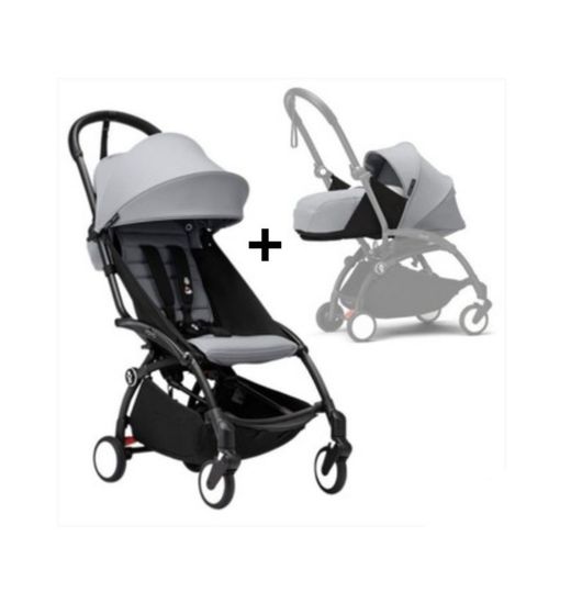 YOYO 3 silla de paseo + pack recién nacido 0+ de Stokke chasis negro