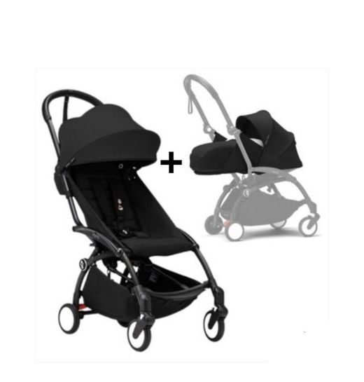 YOYO 3 silla de paseo + pack recién nacido 0+ de Stokke chasis negro